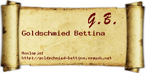 Goldschmied Bettina névjegykártya